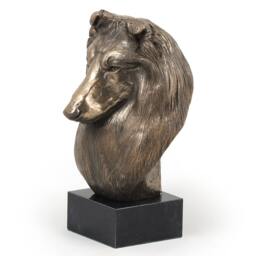 Scottish Sheepdog, Dog Marble Statue, Limited Edition, Artdog. Made Of Cold Cast Bronze. Solid, Perfect Gift. Limited Edition - thumbnail 2