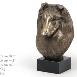 Scottish Sheepdog, Dog Marble Statue, Limited Edition, Artdog. Made Of Cold Cast Bronze. Solid, Perfect Gift. Limited Edition - thumbnail 4