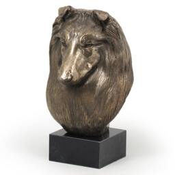 Scottish Sheepdog, Dog Marble Statue, Limited Edition, Artdog. Made Of Cold Cast Bronze. Solid, Perfect Gift. Limited Edition