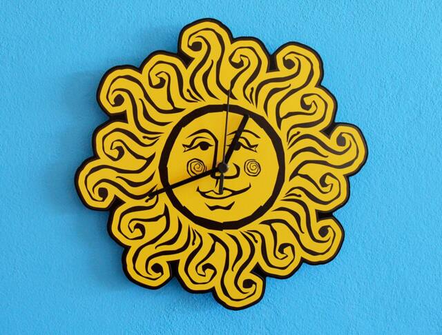 Sun Face - Wall Clock - image 1
