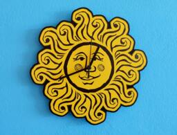Sun Face - Wall Clock - thumbnail 1