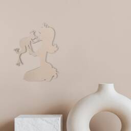 Unfinished Wooden Princess Kissing Frog Shape - Wall Art Decor - thumbnail 4