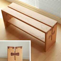 Solid Wood Entryway Bench Shoe Rack Wooden Open Shelf Organizer Storage Space Solution Hallway Unit Small Large Size Hall Stand Hanger - thumbnail 2