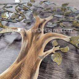 Hand Painted Metal Tree Of Life Wall Art - thumbnail 4