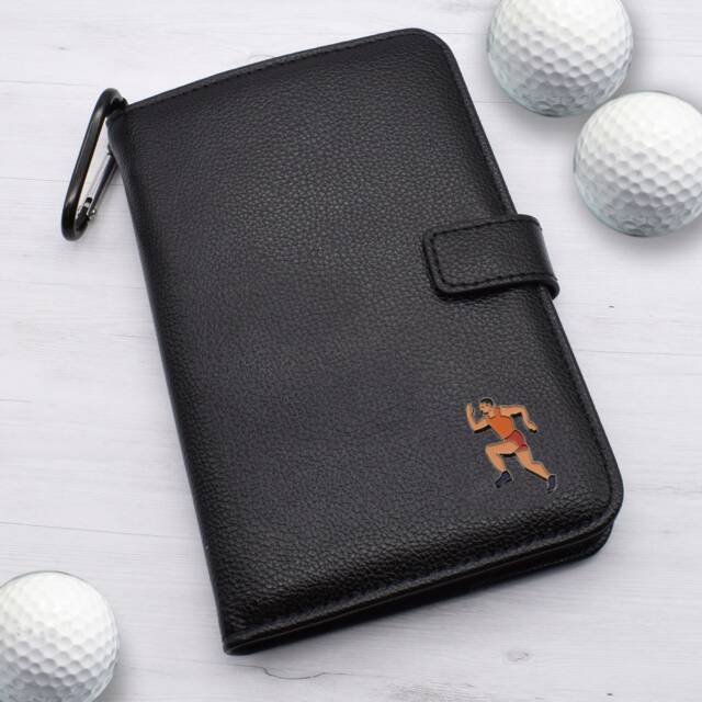 Runner Design - Personalised Leatherette Golf Organiser Complete With Divot Repairer, Marker, Tees, Scorecard & Pencils - image 1