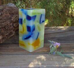 Easter Decorations, Gift, House Warming Pillar Candle , Spring Decorations, Summer Bathroom Decor - thumbnail 4
