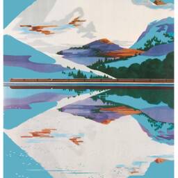 Vintage Northwest Olympian Hiawatha Chicago Railroad Poster - thumbnail 3