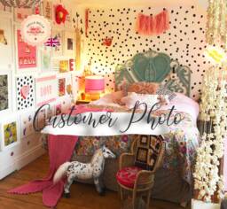 Dalmatian Wall Stickers 320x Dots Polka Dot Decals Hand Drawn Dot Spots Decor Girls Bedroom Nursery 15 Colours - thumbnail 1