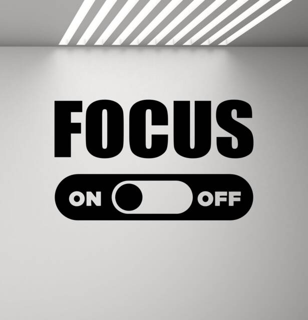 Focus Wall Decal Motivational Sign Gym Quote Office Poster Fitness Mural Sport Gift Vinyl Sticker Inspirational Decor Art Print G267 - image 1