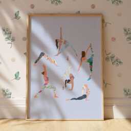 Yoga Ladies - Limited Edition Art Print By Lisa Parker Illustration A3 - thumbnail 3