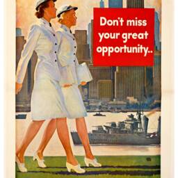 Reprint Of A Vintage Ww2 Us Navy Waves Recruiting Poster - thumbnail 2