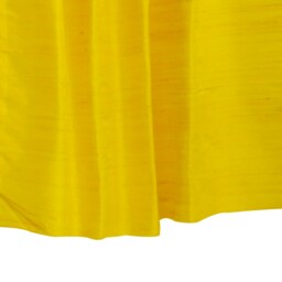 Bright Yellow Silk Dupioni Curtain Panels - Rod Pocket, Grommet, Box Pleat, Three Pinch Tab Top & Plain Ring Top - thumbnail 3