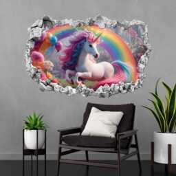 Unicorn Wall Decal Sticker Mural Poster Print Art Kids Girls Bedroom Nursery Decor Kv3 - thumbnail 3