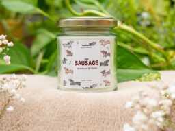 The Sausage Dog Daschund Scented Soy Wax Vegan Hand Poured Jar Candle - thumbnail 1