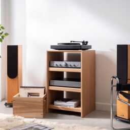 Handcrafted Solid Oak Hifi Cabinet - Adjustable Shelves For Turntable, Amplifier & Vinyl Storage - thumbnail 2
