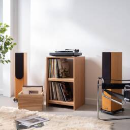 Handcrafted Solid Oak Hifi Cabinet - Adjustable Shelves For Turntable, Amplifier & Vinyl Storage