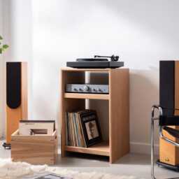 Handcrafted Solid Oak Hifi Cabinet - Adjustable Shelves For Turntable, Amplifier & Vinyl Storage - thumbnail 3