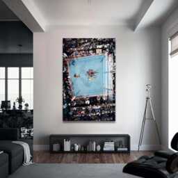 Muhammad Ali Motivational Glass Wall Art - Iconic Boxing Prints, Inspiring Home Office Gym Decor, Unforgettable Moments - thumbnail 2