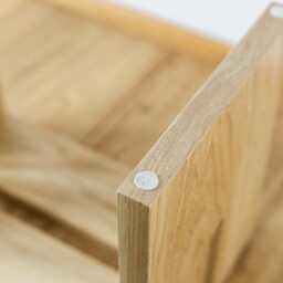 Handcrafted Solid Oak Wooden Stool, Handmade Side Table, Bathroom Stool, Versatile & Compact Furniture - thumbnail 4