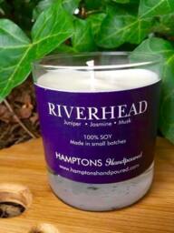 Riverhead 8 Oz. Tumbler Juniper Jasmine Musk Hamptons Handpoured Signature Village Series 100% Soy Candle Hand Poured - thumbnail 1