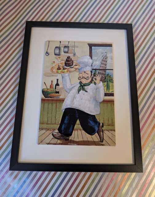 "Pastry Chef Ceramic Wall Art Tile, 8"" By 12" - image 1