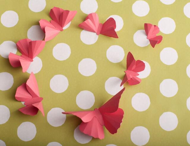 Pink Butterfly Nursery Wall Decor Girls Room, Watermelon Birthday Decorations - image 1