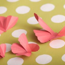 Pink Butterfly Nursery Wall Decor Girls Room, Watermelon Birthday Decorations - thumbnail 3