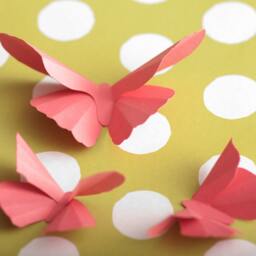 Pink Butterfly Nursery Wall Decor Girls Room, Watermelon Birthday Decorations - thumbnail 2