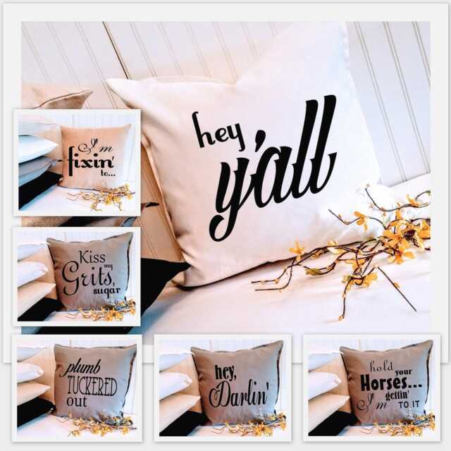 Custom Southern Sayings Pillow Cover Farmhouse Decor - image 1
