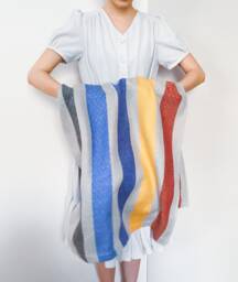 Large Linen Beach Towel, Colourful Natural Bath Washcloth, Soft Guest Big Decorative Fabric, French Style Striped Spa Sauna Sheet