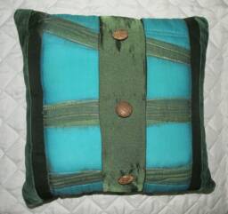 Hand Pained & Silk-Screened Pillow