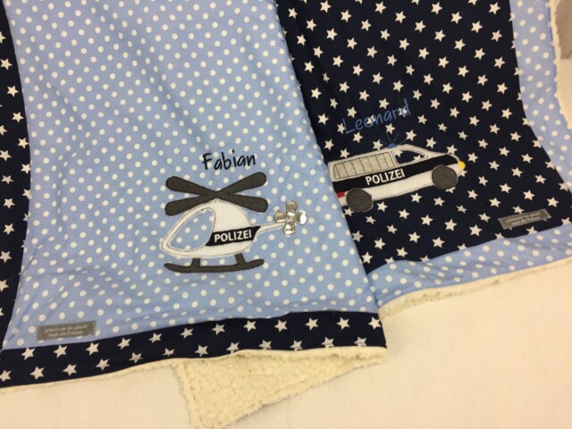 Baby Blanket/Cuddly Blanket Police Kd1304 - image 1