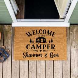Personalised Campervan Doormat - Home Is Where You Park It - thumbnail 2