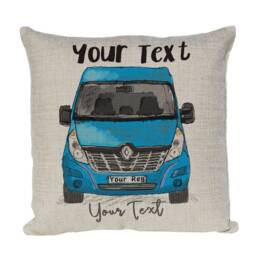 Personalised Camper Van Renault Master Cushion Cover, Choice Of Colours By Inspired Creative Design - thumbnail 3