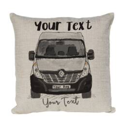 Personalised Camper Van Renault Master Cushion Cover, Choice Of Colours By Inspired Creative Design - thumbnail 1