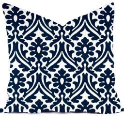 Outdoor Pillows Or Indoor Custom Cover Size Include 16x16, 18x18 - Navy Modern Geometric Native Tribal - thumbnail 3