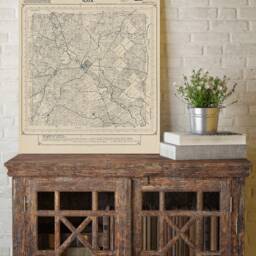 Dallas City Map Poster Print Wall Art - Texas Gift Old Decor For Home Office 1886 County Map - thumbnail 3