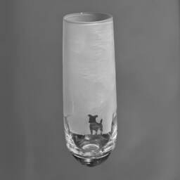 Jack Russell Vase - 15cm Crystal Glass Bud Vase With Jack Russell Terrier Frieze Design - thumbnail 1