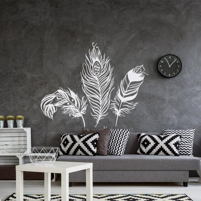 Feather Wall Decal Set Tribal Boho Bedroom Decor #18 - image 1
