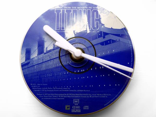 Titanic Cd Clock - image 1