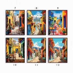 Ecuador Poster Set, Latin Travel Prints, Floral Art, South American Decor, Folk Art Poster, Gallery Wall, Gift, A1/A2/A3/A4 - thumbnail 2