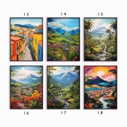 Ecuador Poster Set, Latin Travel Prints, Floral Art, South American Decor, Folk Art Poster, Gallery Wall, Gift, A1/A2/A3/A4 - thumbnail 3