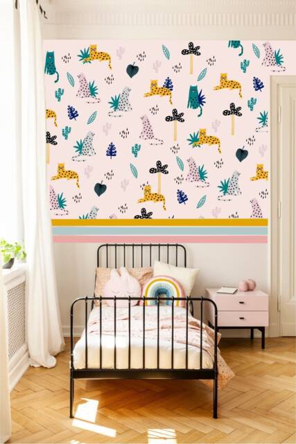 Leopard Jungle Wall Decals Removable Nursery Decor - image 1