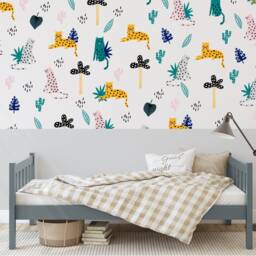 Leopard Jungle Wall Decals Removable Nursery Decor - thumbnail 2
