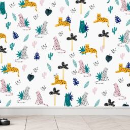 Leopard Jungle Wall Decals Removable Nursery Decor - thumbnail 3
