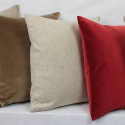 Light Beige Herringbone Wool Abraham Moon British Pillow Cushion Cover Square Lumbar Rectangle - thumbnail 4