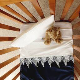 Lace, Tassel Or Piping Trim Cot Sheet Set - Handmade Baby Bedding - thumbnail 3