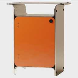 Aluminum Bedside Table With Hidden Storage - thumbnail 3