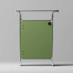 Aluminum Bedside Table With Hidden Storage - thumbnail 4