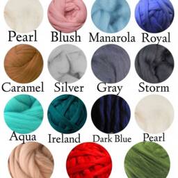 Super Chunky Blanket, Knit Merino Wool Yarn, Knitting - thumbnail 4